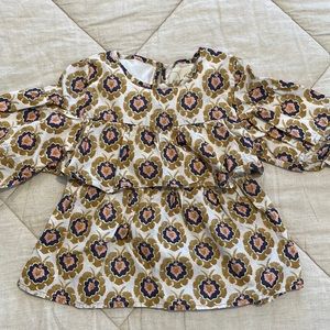 Peek ruffled top. Size 4/5. Bohemian!